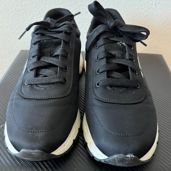 Men's Black Prada Nylon gabardine Runner - Picture 2 of 4